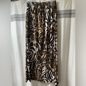 Cheetah print skirt